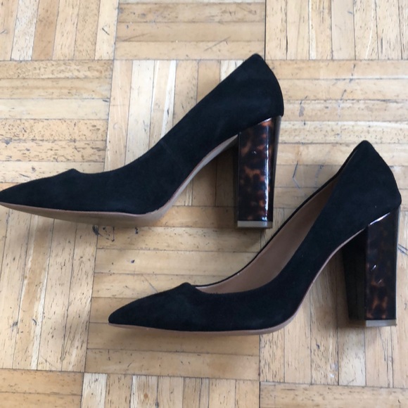 J.Crew Shoes - Black Suede J.Crew Pumps Size 8.5